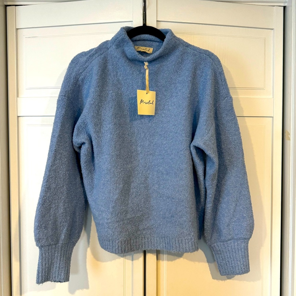 NWT Marled mock neck sweater